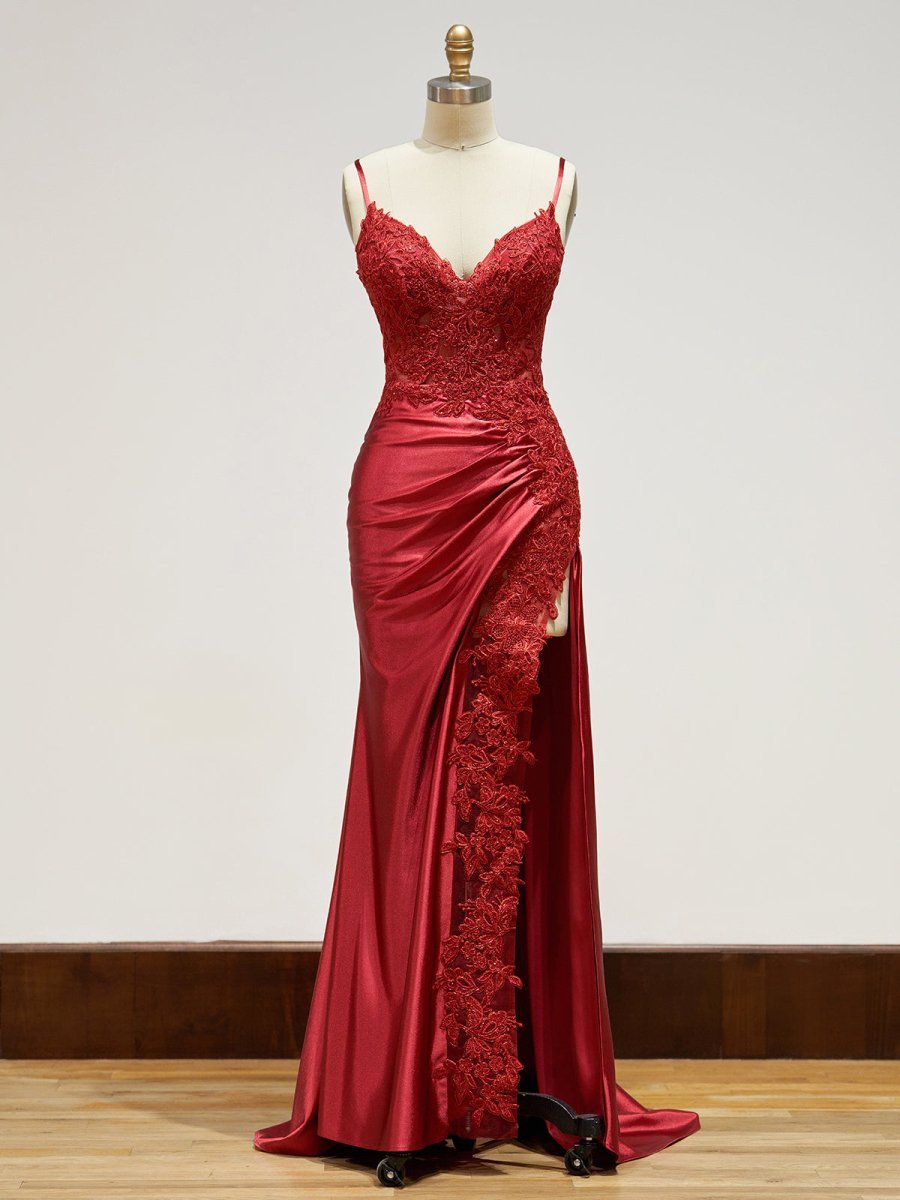 Off-Shoulder Lace Mermaid Prom Dress - Image 14